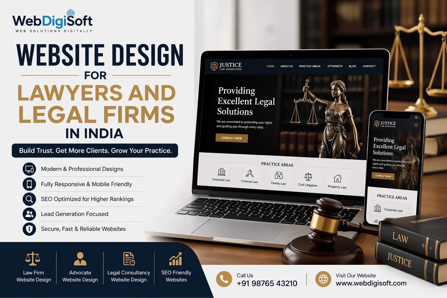 Website design for lawyers and legal firms in India