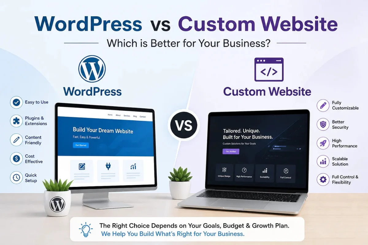 WordPress vs Custom Website – Which is Better?